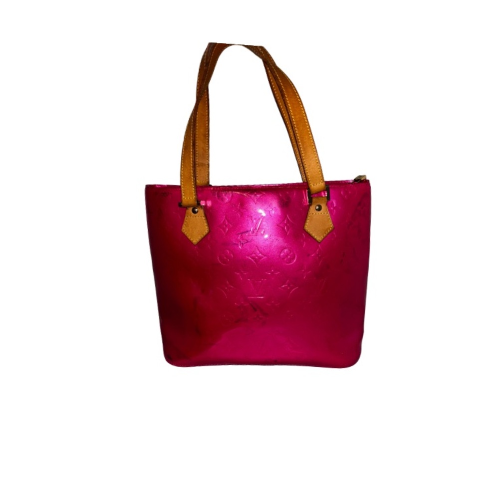 Louis Vuitton Monogram Vernis Houston Tote Bag pink-Used